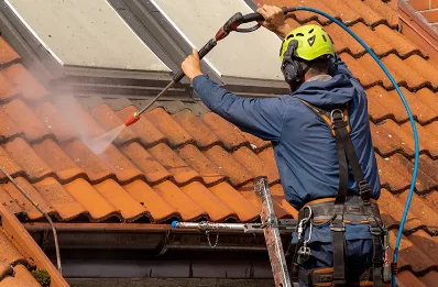 Démoussage et hydrofuge de toiture à Myans